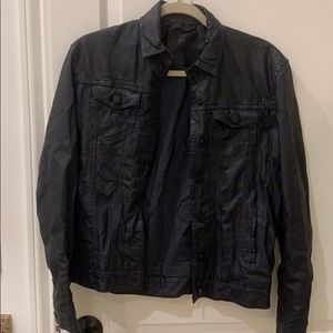 ATM NAVY Leather Jacket!